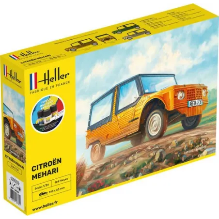 HELLER 56760 Starter Set - Citroen Mehari - 1:24