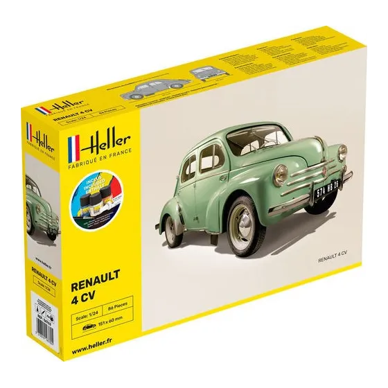 HELLER 56762 Starter Set - Renault 4 CV - 1:24