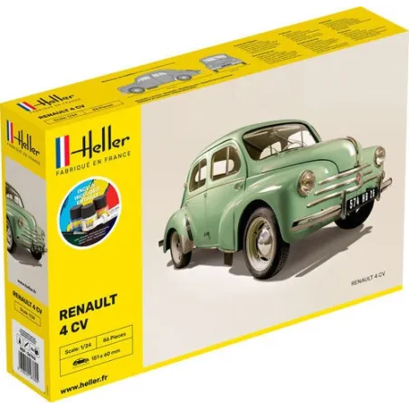 HELLER 56762 Starter Set - Renault 4 CV - 1:24