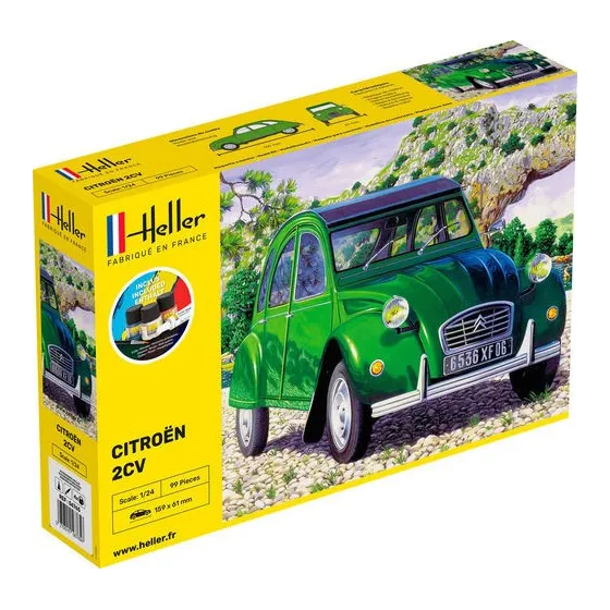 HELLER 56765 Starter Set - Citroen 2 CV - 1:24