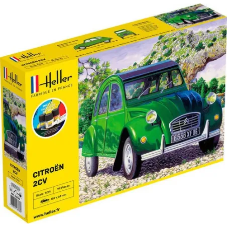 HELLER 56765 Starter Set - Citroen 2 CV - 1:24