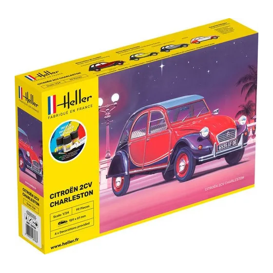 HELLER 56766 Starter Set - Citroen 2 CV Charleston - 1:24