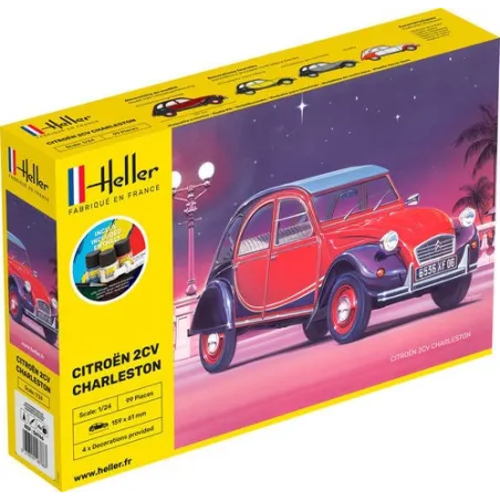 HELLER 56766 Starter Set - Citroen 2 CV Charleston - 1:24