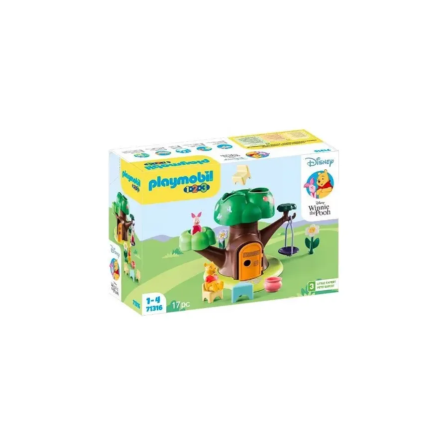 Zestaw z figurkami 1.2.3 Disney 71316 Domek w drzewie Kubusia Puchatka i Prosiaczka