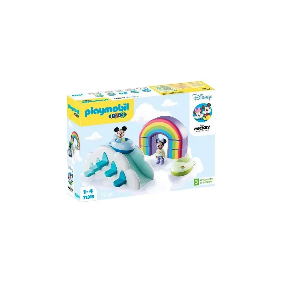 Zestaw z figurkami 1.2.3 Disney 71319 Domek w chmurach Miki i Minnie