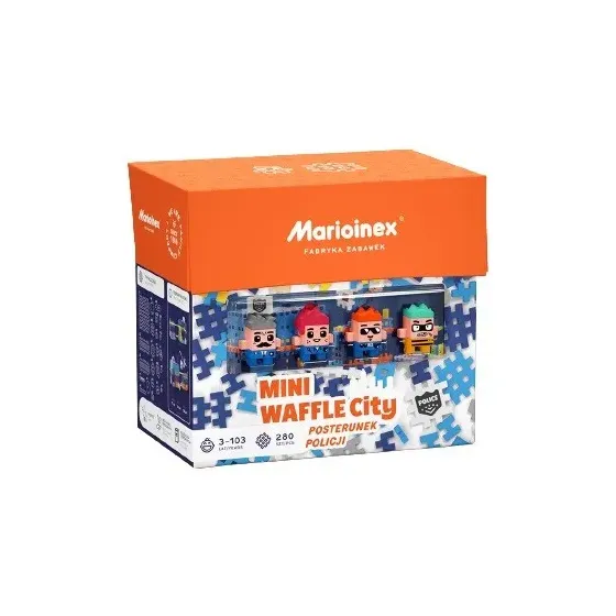 Klocki konstrukcyjne Waffle mini - Posterunek policji
