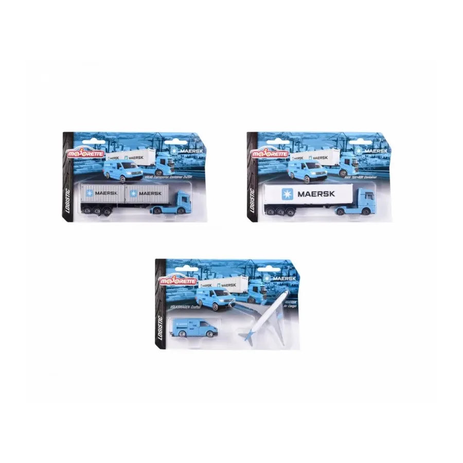 Pojazd Majorette Maersk 3 rodzaje mix