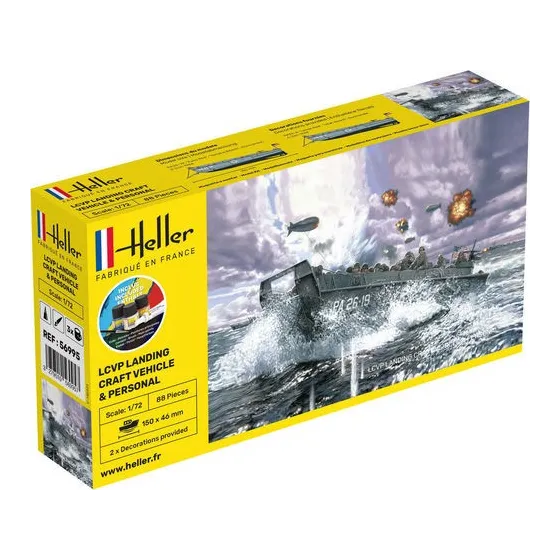 HELLER 56995 Starter Set - LCVP Landing Craft Vehicle + figurki - 1:72