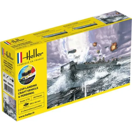 HELLER 56995 Starter Set - LCVP Landing Craft Vehicle + figurki - 1:72