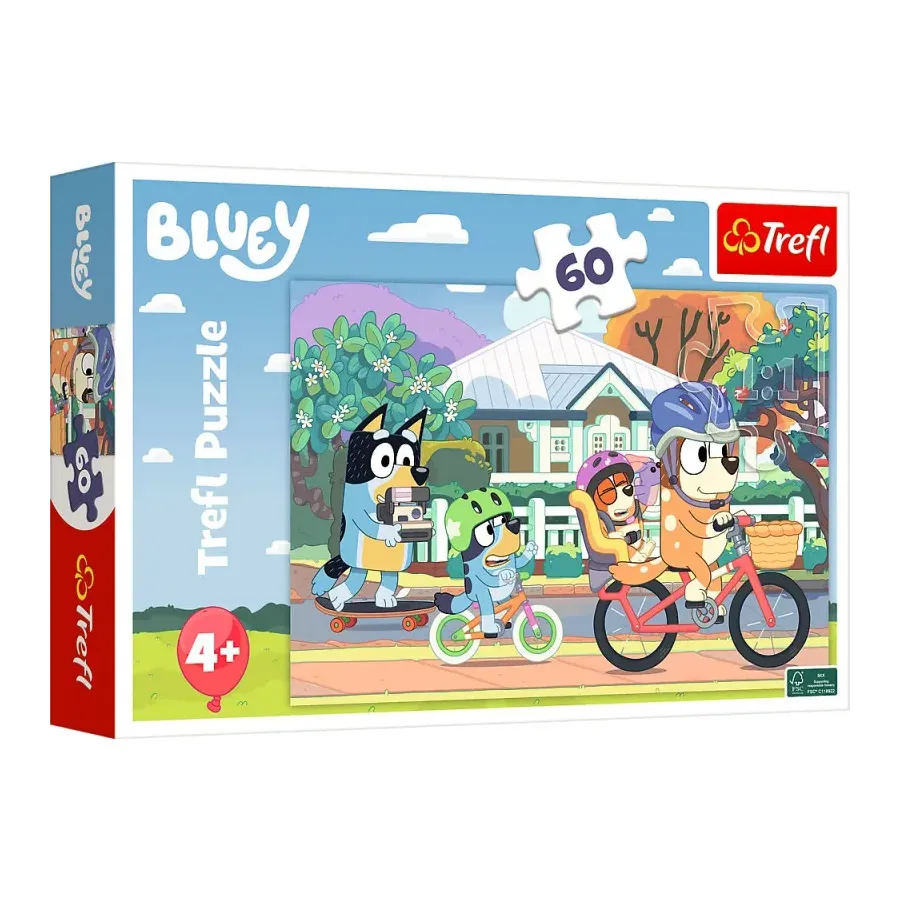 Puzzle 60 elementów Wesoły Bluey