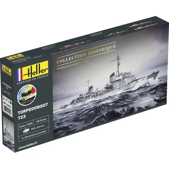 HELLER 57011 Starter Set - Torpedoboot T23 - 1:400