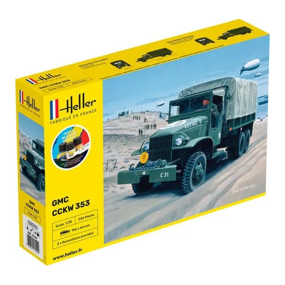 HELLER 57121 Starter Set - Ciężarówka GMC - 1:35