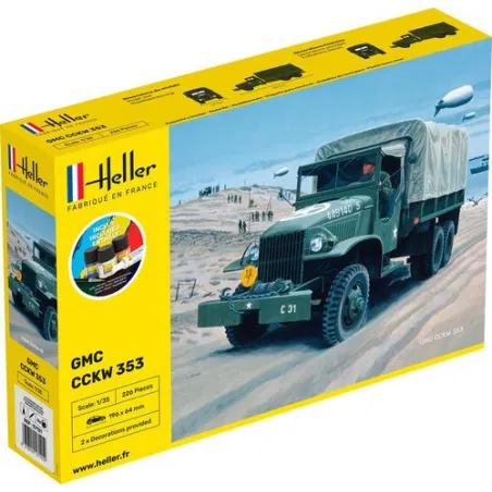 HELLER 57121 Starter Set - Ciężarówka GMC - 1:35