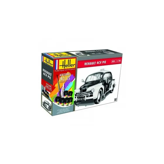 HELLER 56764 Starter Set - Renault 4 CV PIE - 1:24