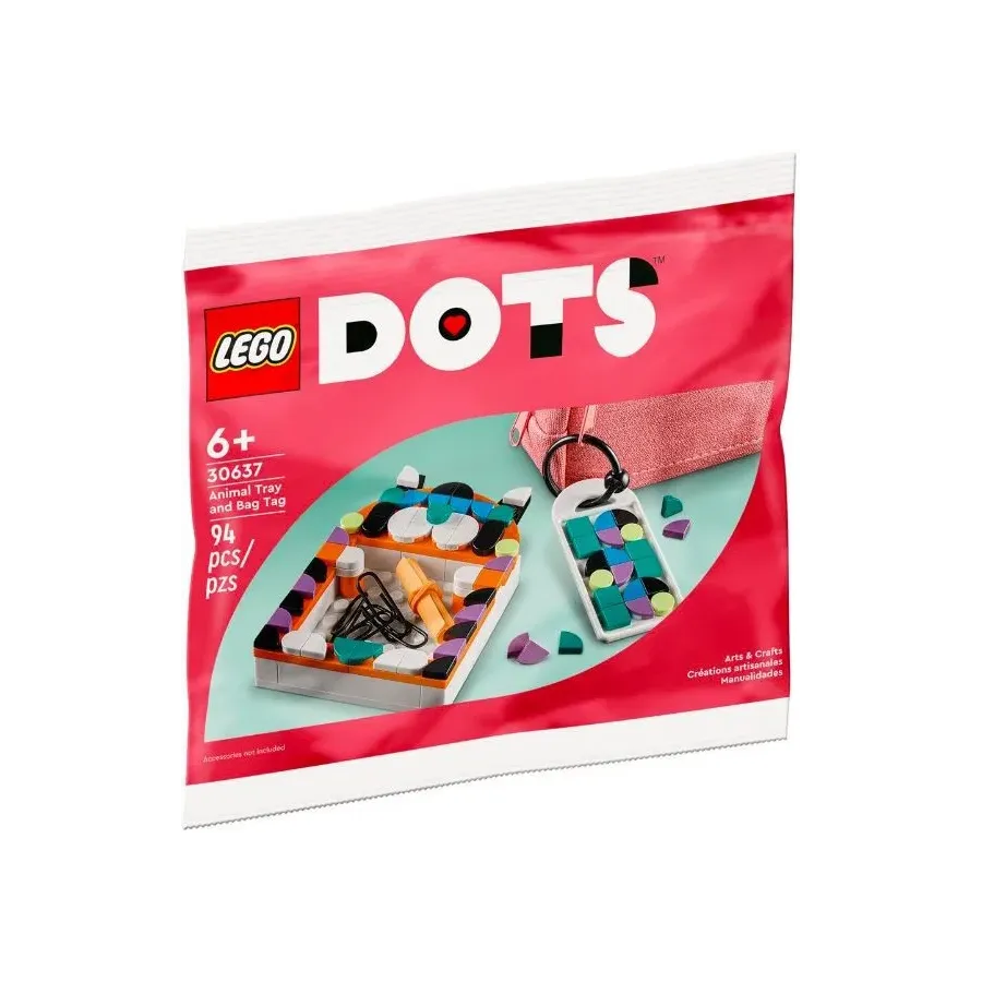 Klocki DOTS 30637 Tacka w kształcie zwierzaka i zawieszka na torbę