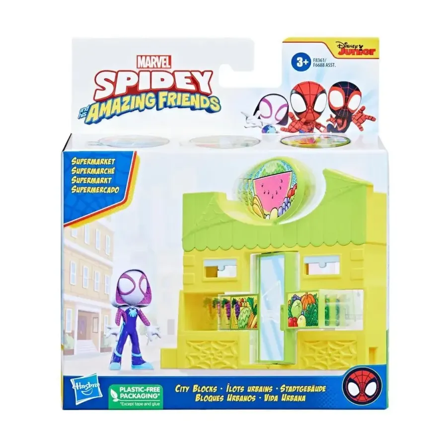 Zestaw z figurką Spidey Supermarket