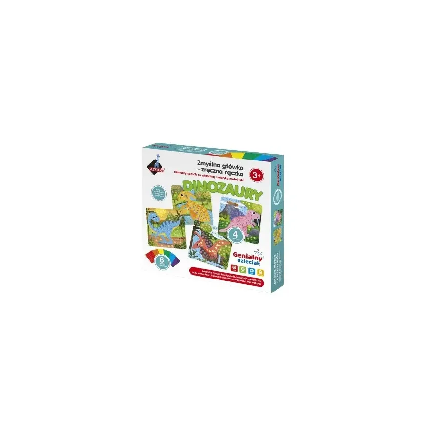 Wyklejanka Genialny Dzieciak Zręczna rączka - Dinozaury