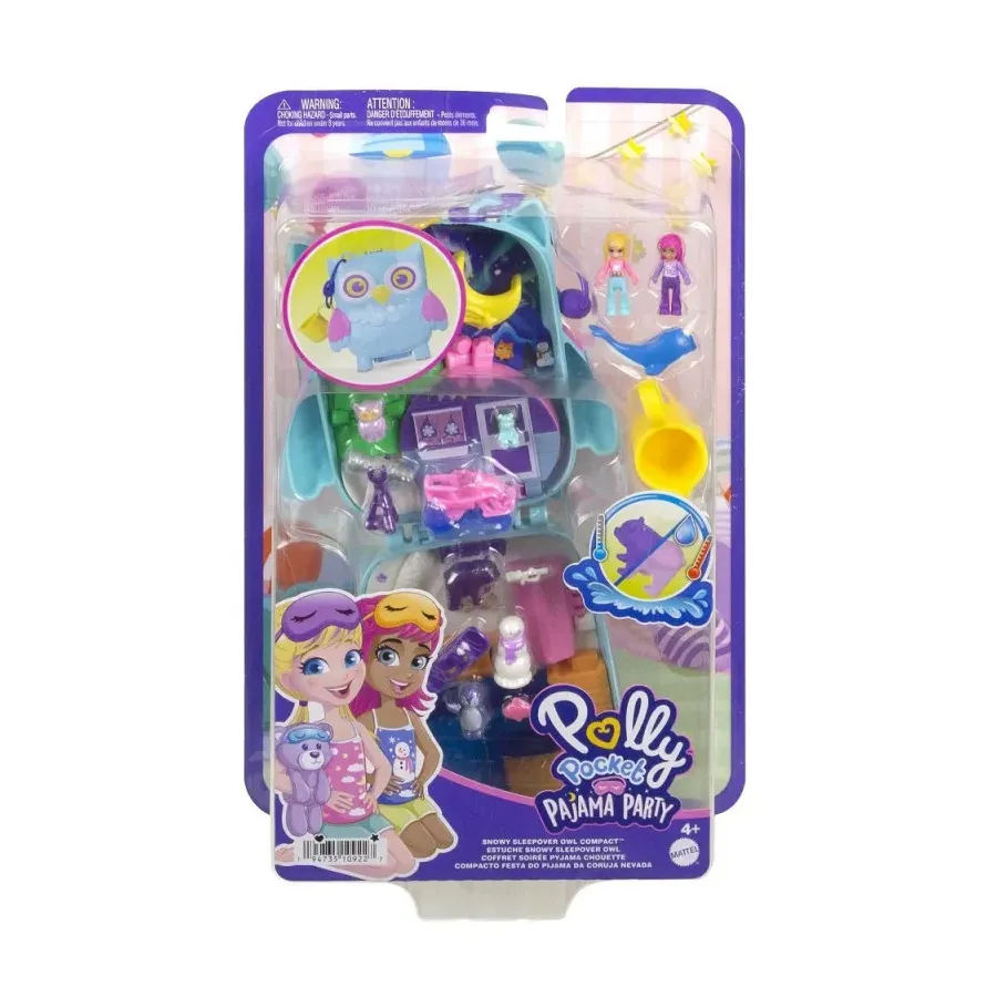 Zestaw z figurkami Polly Pocket Piżama Party Sówki