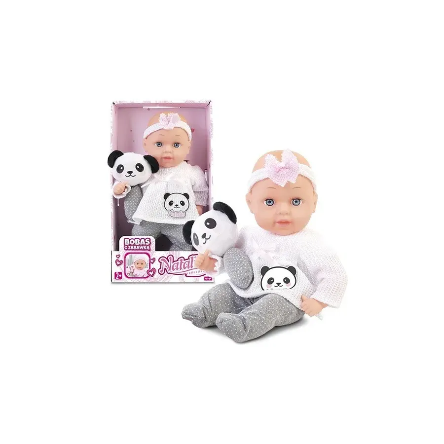 Lalka Natalia bobas 33 cm z zabawką