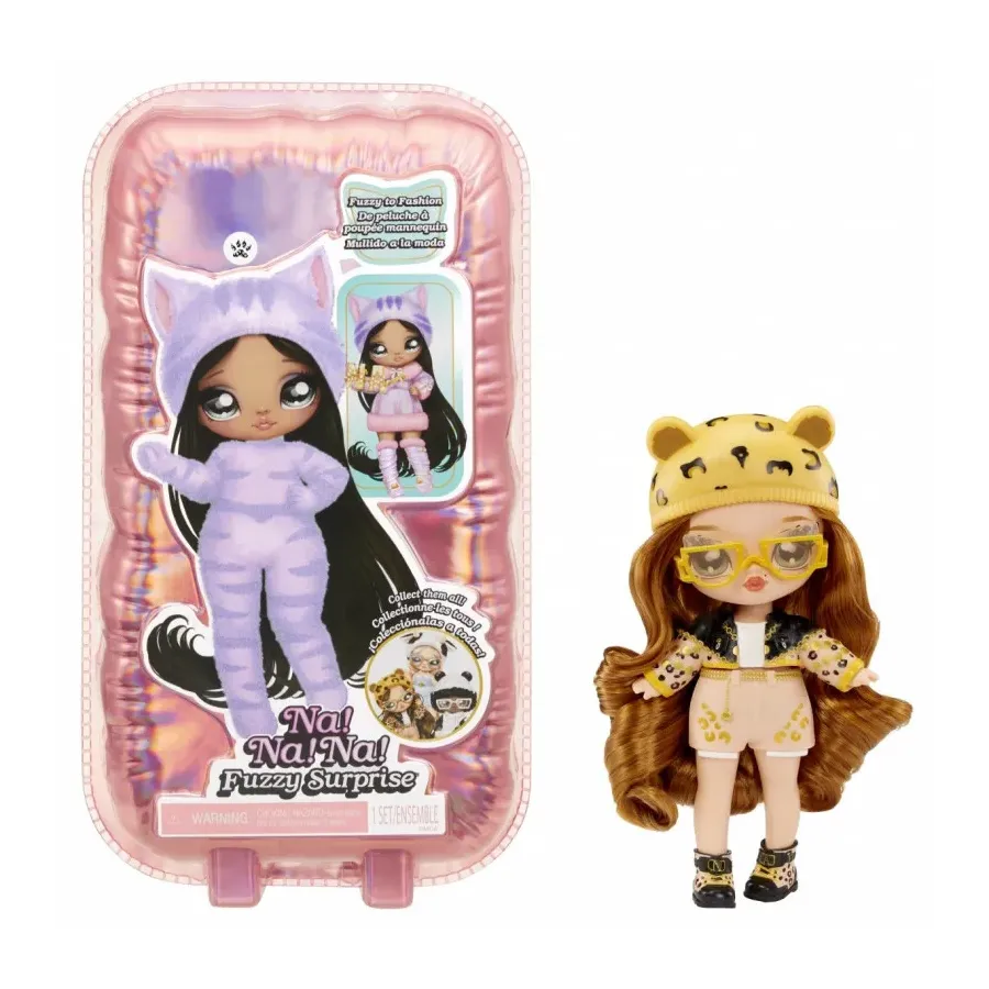 Lalka Na! Na! Na! Jaguar Girl Miłe w dotyku Fuzzy Surprise