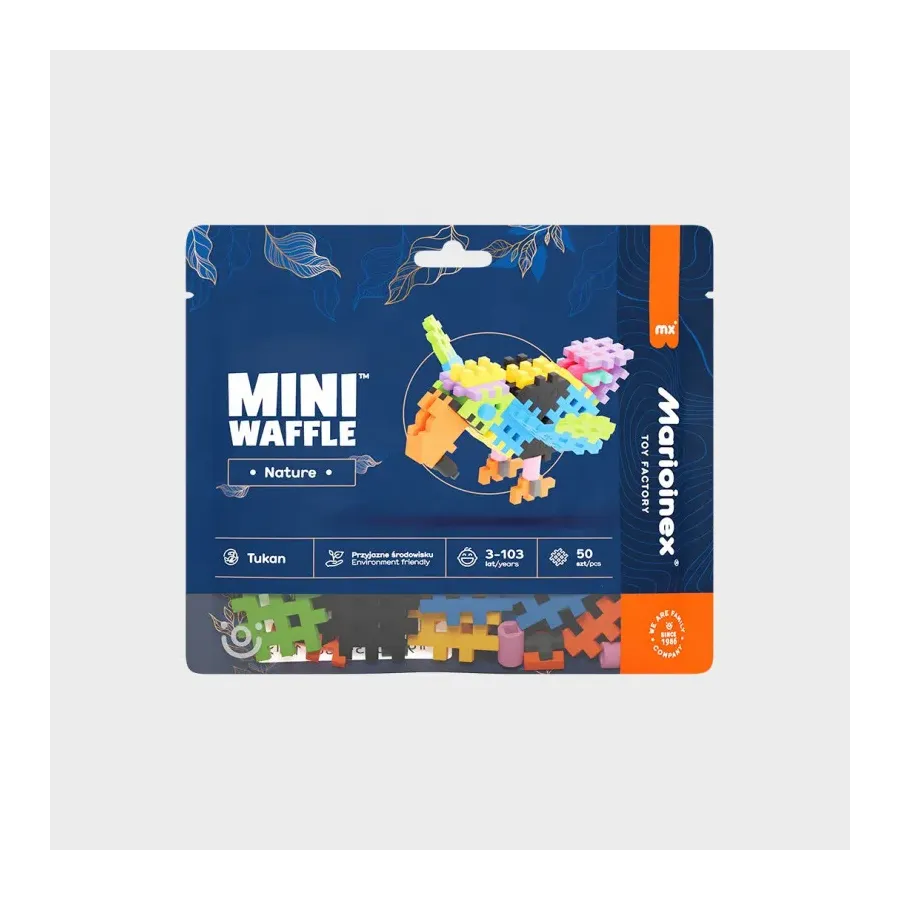 Klocki Mini Waffle Nature - Tukan 50 elementów