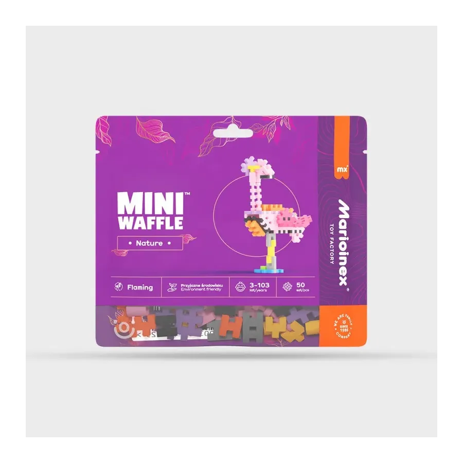 Klocki Mini Waffle Nature - Flaming 50 elementów