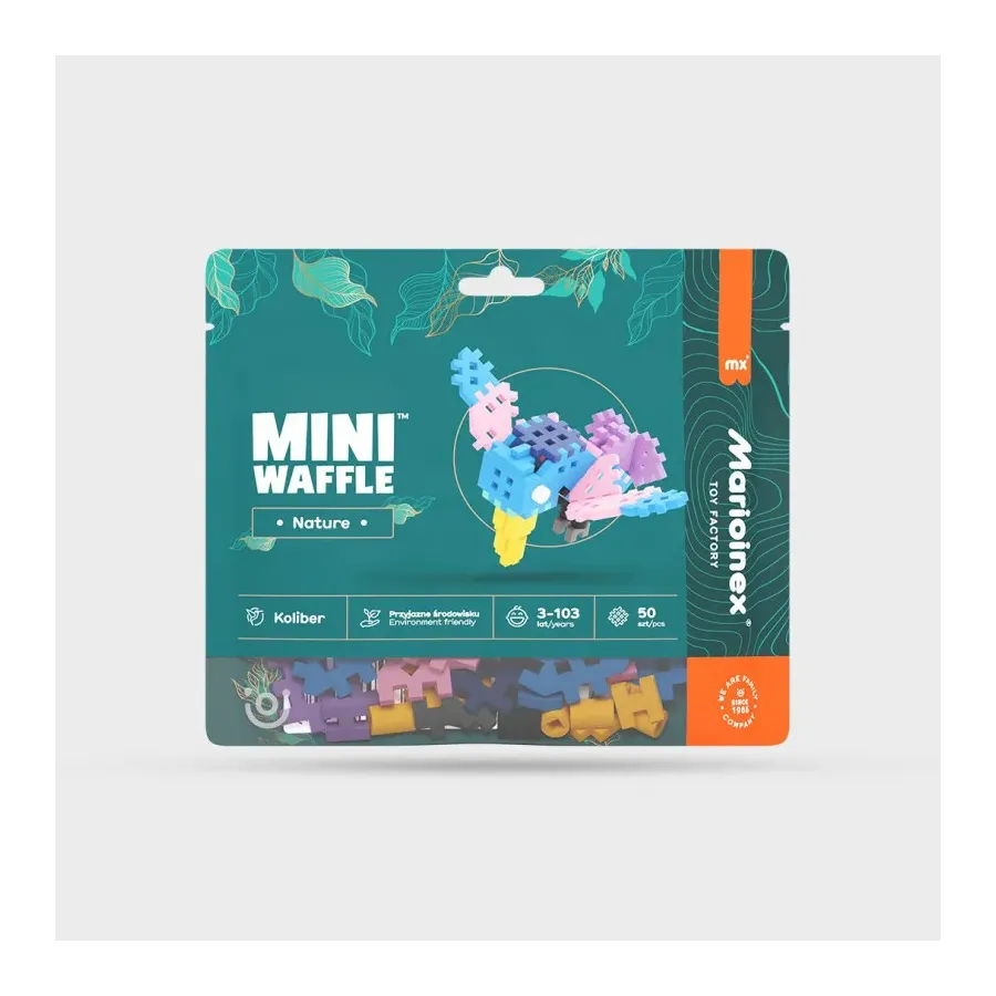 Klocki Mini Waffle Nature - Koliber 50 elementów