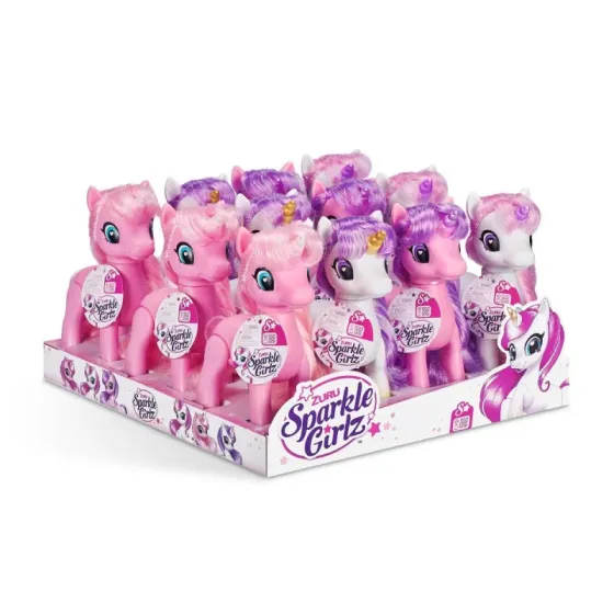 Figurki Jednorożce z Kucykami karton 12 sztuk