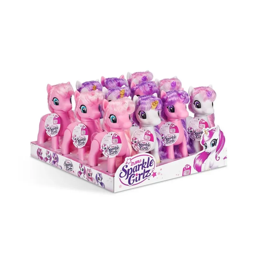 Figurki Jednorożce z Kucykami karton 12 sztuk