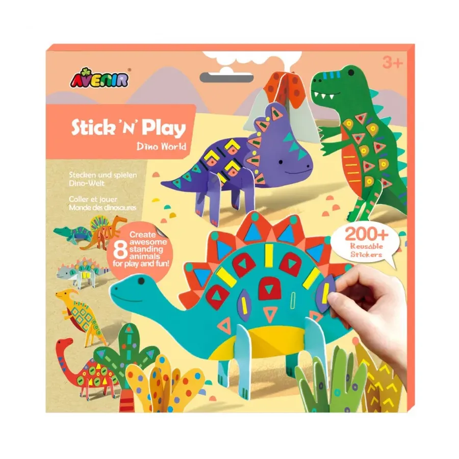 Wyklejanka Stick N Play - Świat dinozaurów
