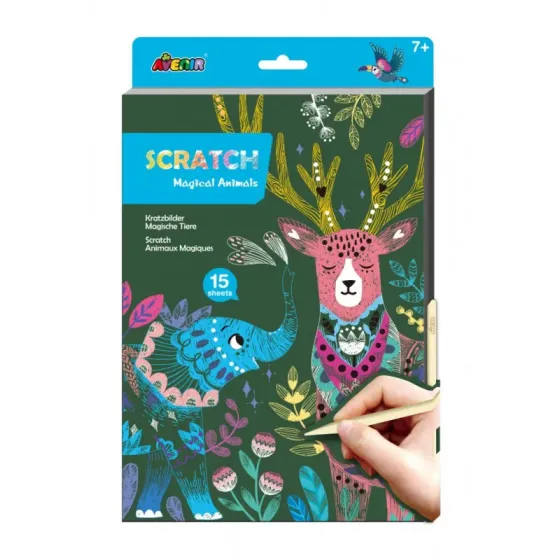 Wydrapywanka A4 - Magiczne zwierzęta