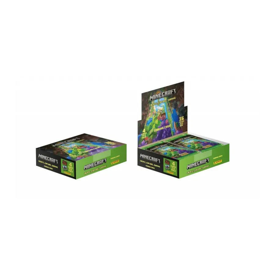 Saszetki z kartami Minecraft display 36 sztuk