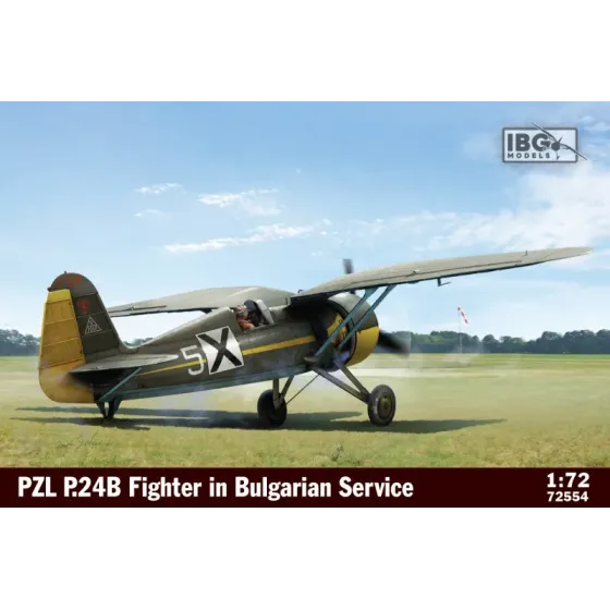 Model plastikowy PZL P24B Fighter in Bulgarian Service 1/72
