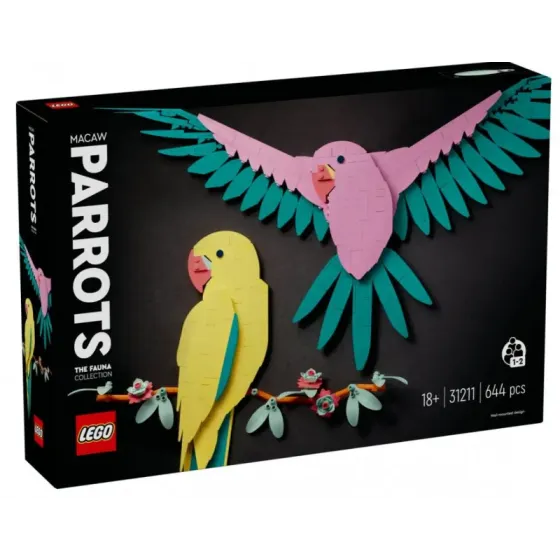 Klocki Art 31211 Kolekcja zwierząt: Papugi Ary