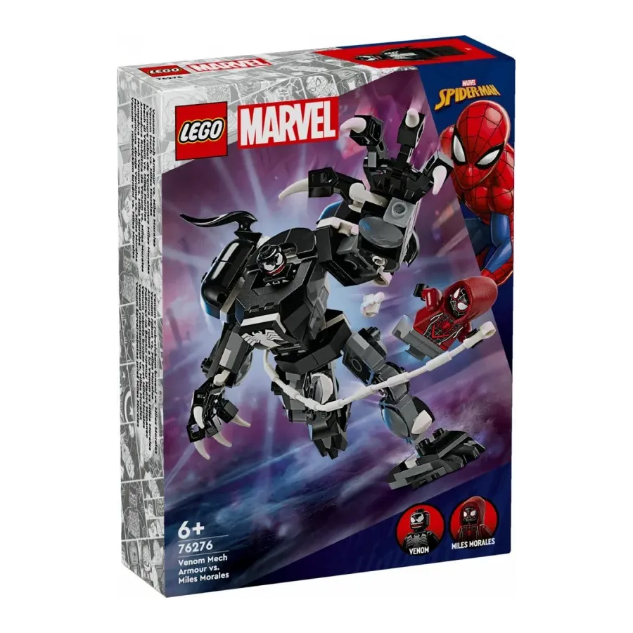 Klocki Super Heroes 76276 Mechaniczna zbroja Venoma vs. Miles Morales