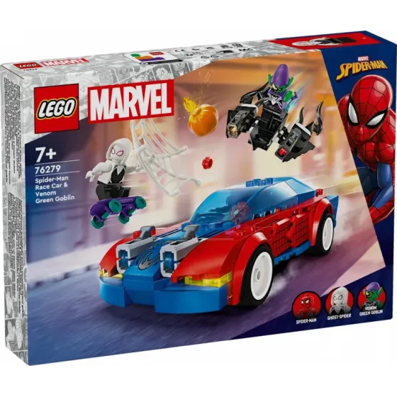 Klocki Super Heroes 76279 Wyścigówka Spider-Mana i Zielony Goblin