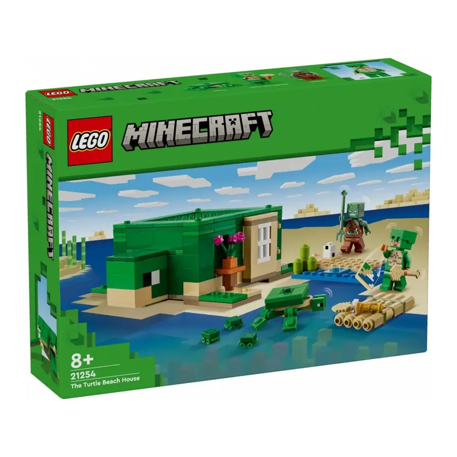Klocki Minecraft 21254 Domek na plaży żółwi