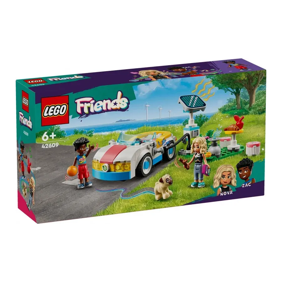 Klocki Friends 42609 Samochód elektryczny i stacja ładująca