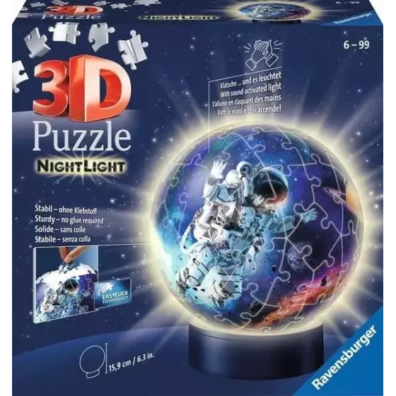 Puzzle 3D Świecąca kula Astronauta