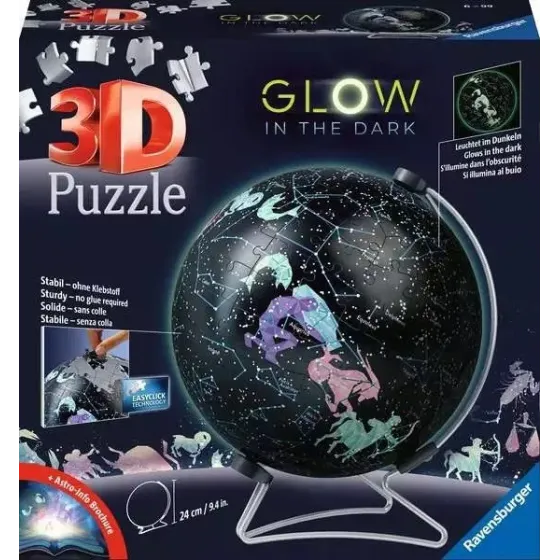 Puzzle 3D Globus Konstelacje