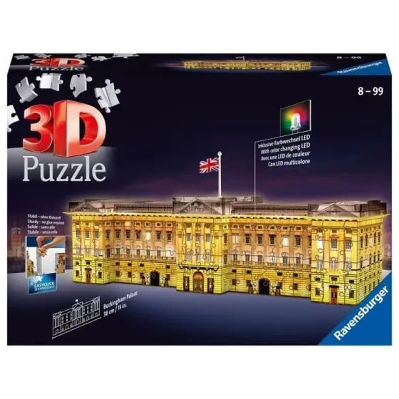 Puzzle 3D Budynki Nocą Pałac Buckingham