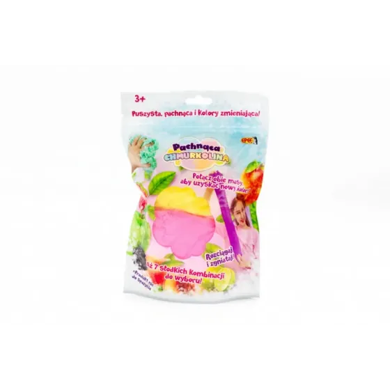 Masa plastyczna Pachnąca Chmurkolina 1 pack, seria 4, MIX KOLORÓW (2x30g) Różowy+żółty (mango)