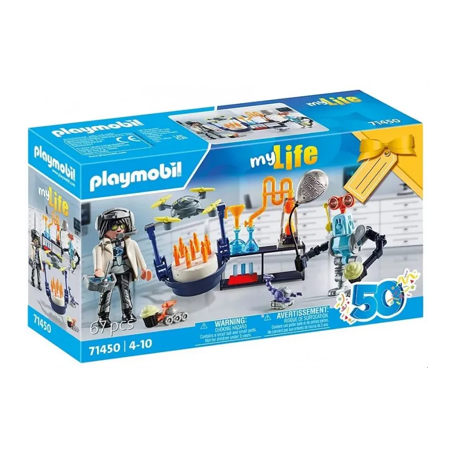Zestaw z figurkami My Life 71450 Naukowiec z robotami