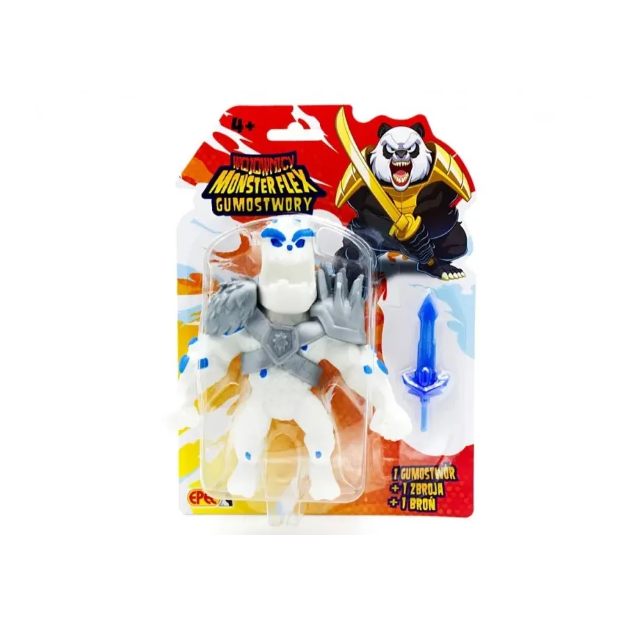 Figurka Gumostwory Wojownicy Pan Lodu ze świecącym lodowym ostrzem