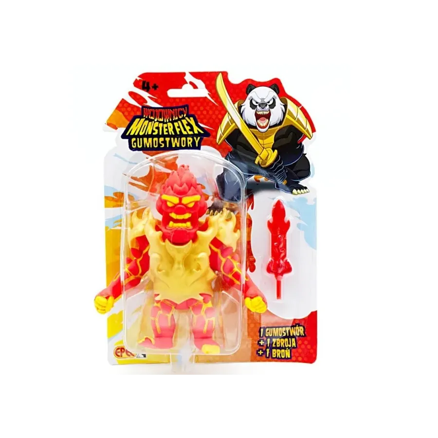 Figurka Gumostwory Wojownicy Demon Ognia z ognistym mieczem