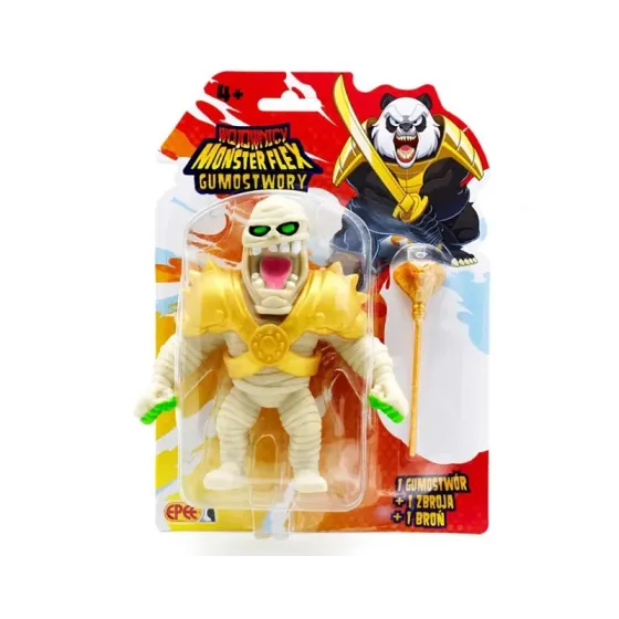 Figurka Gumostwory Wojownicy Mumia ze złotą laską kobry