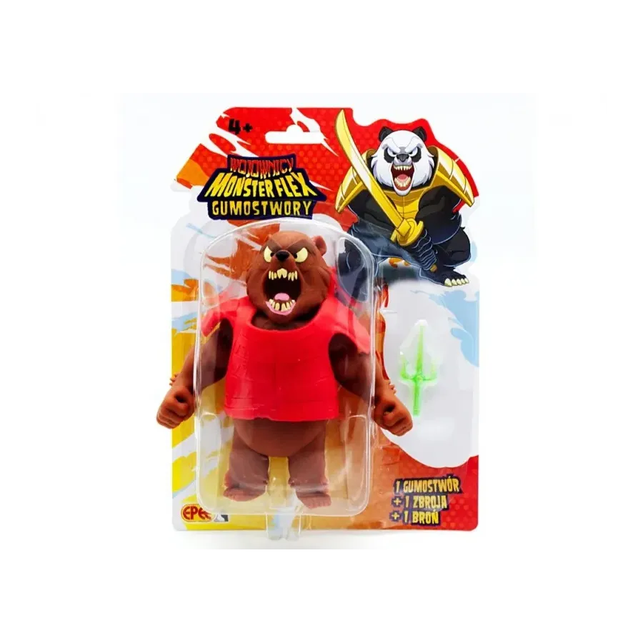 Figurka Gumostwory Wojownicy Niedzwiedź ze sztyletem sai