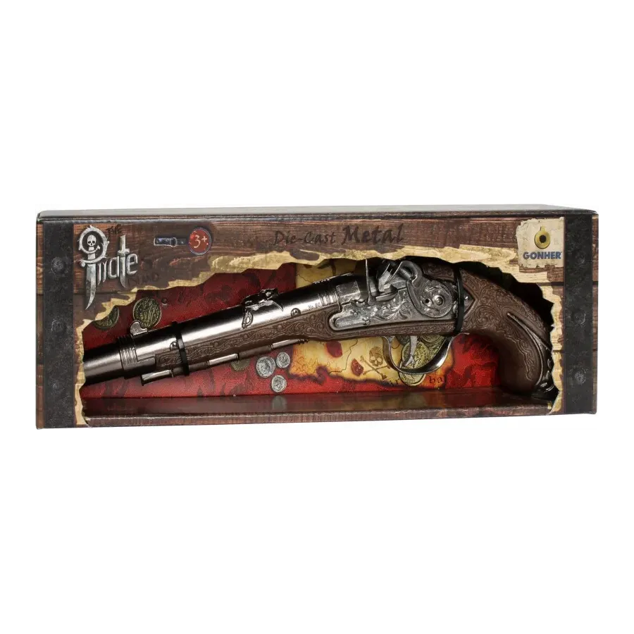 Metalowy pistolet pirata Gonher