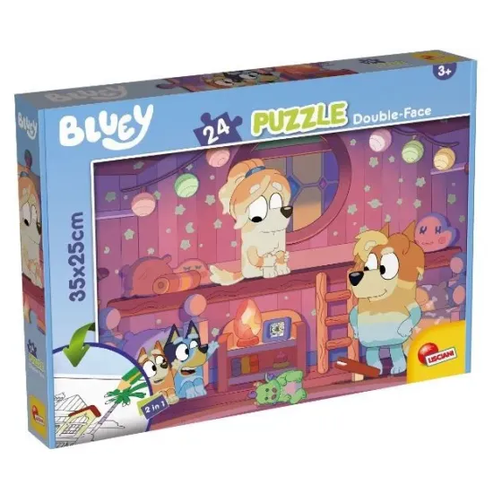 Puzzle dwustronne 24 elementów Bluey