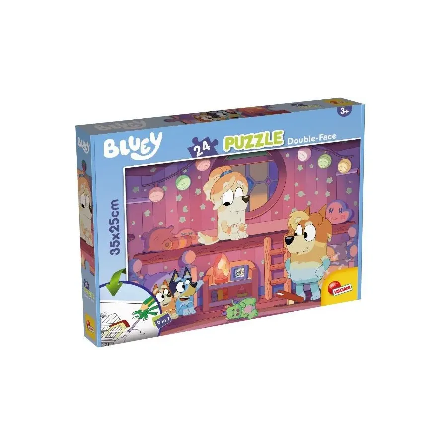 Puzzle dwustronne 24 elementów Bluey